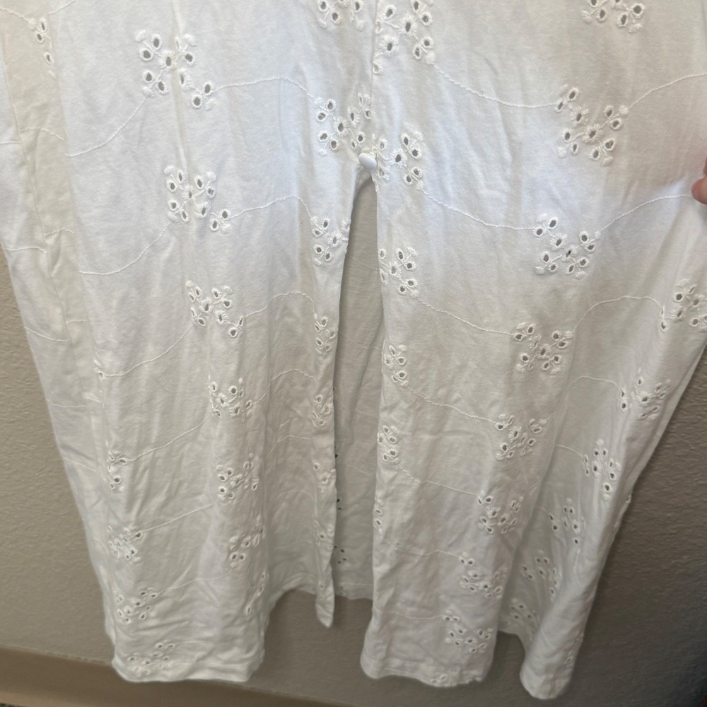 Asos Womens 4 Babydoll White Maxi Dress Eyelet Millkmaid Coquette Country Dainty - Picture 4 of 14